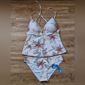 Cupshe Floral Tankini - L